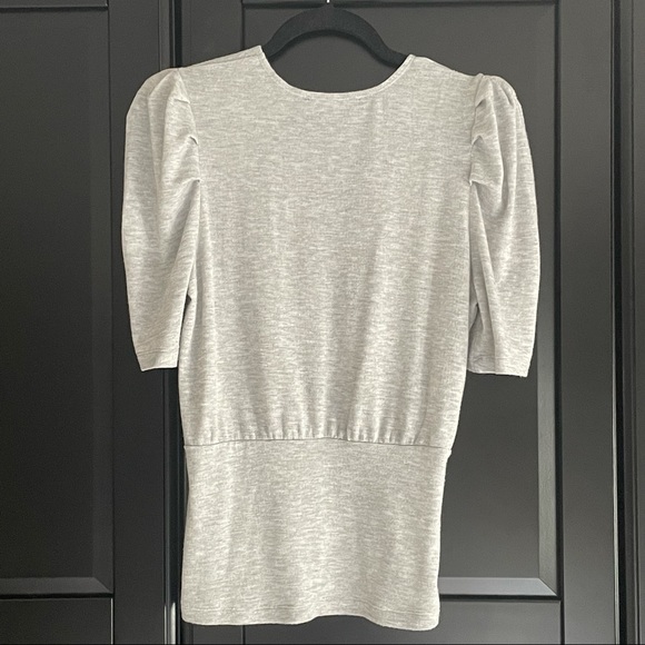 Something Navy Gray Lightweight Soft Faux Wrap M - Picture 2 of 5